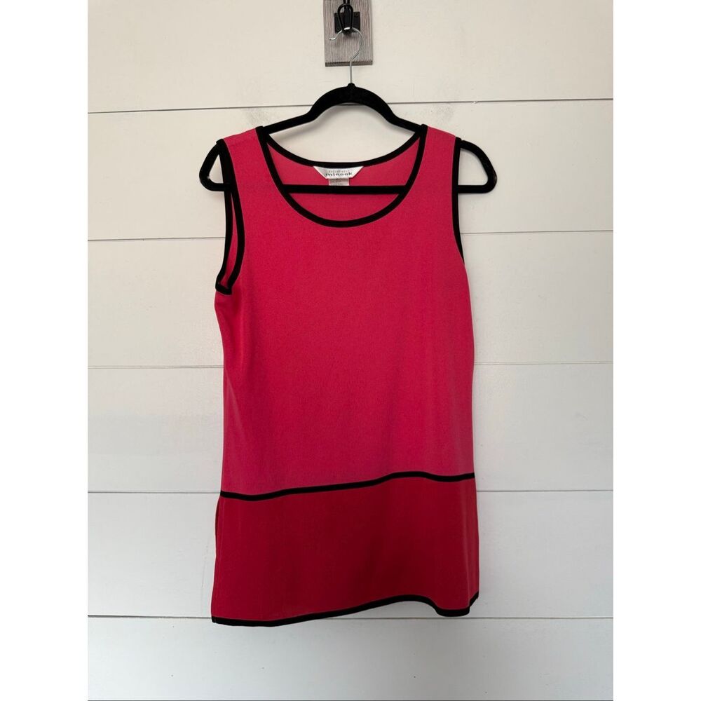 Exclusively Misook Women’s Large Hot Pink Black Tank Acrylic